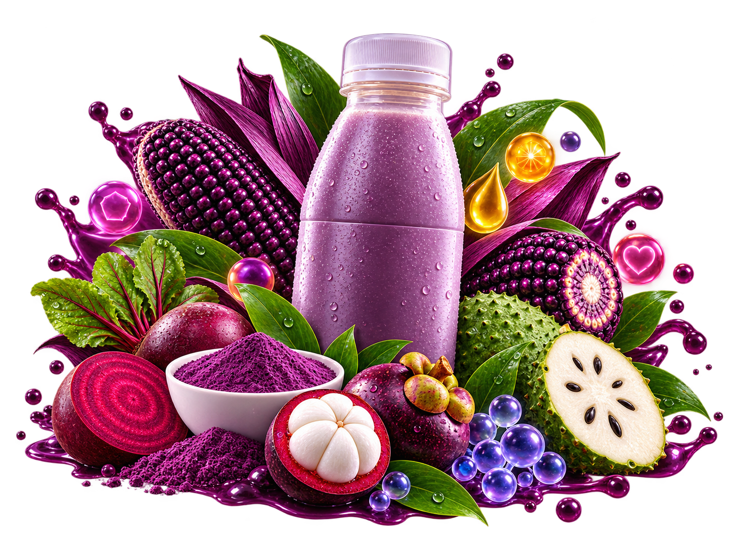 Purple Corn Juice complete ingredient blend