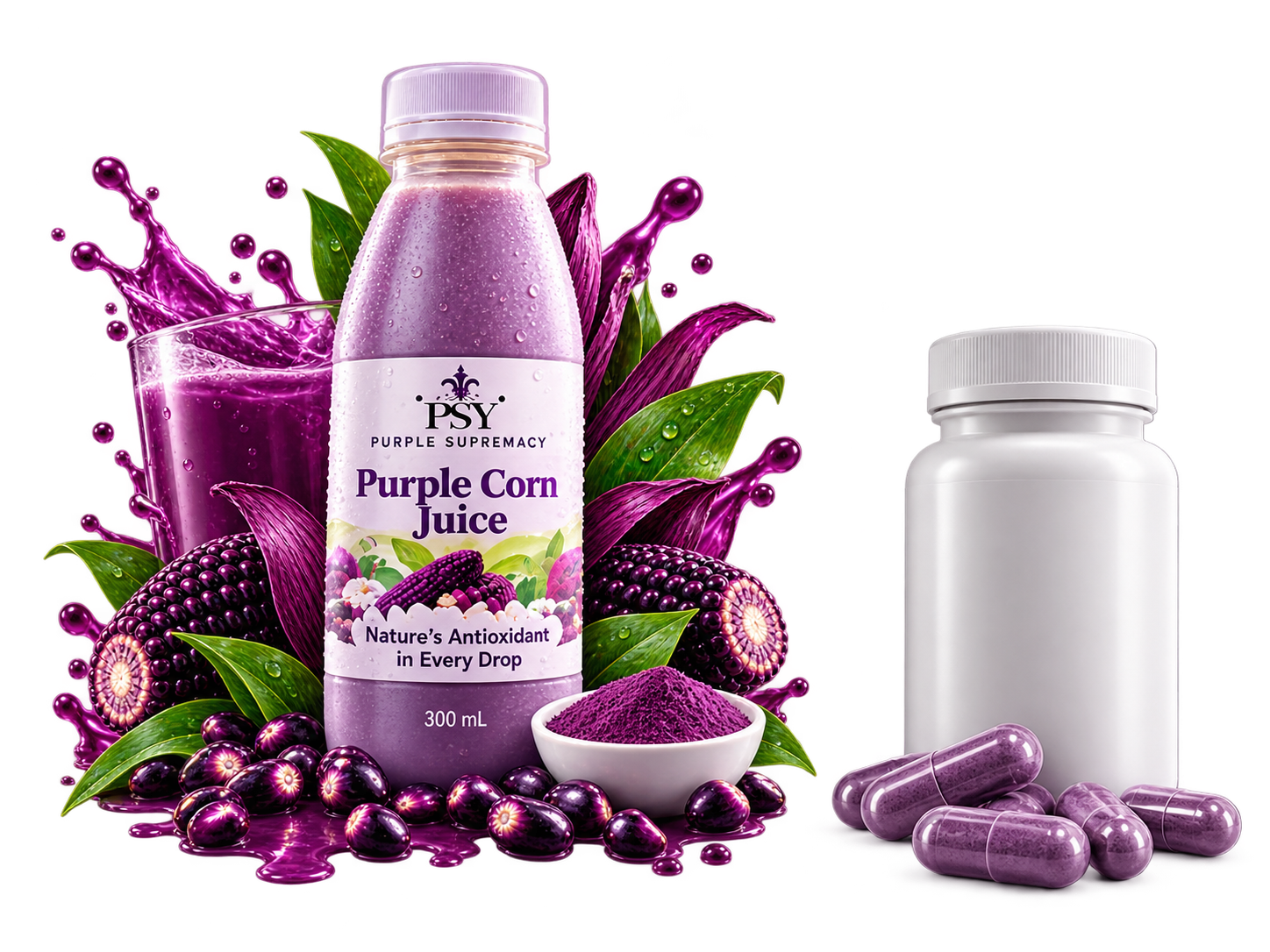Purple Corn Juice beverage format